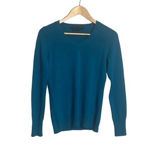 Enzo Mantovani Cashmere Sweater Black V Neck S